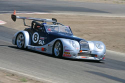 Shaking down a steering issue in the LS7 powered Morgan Aero 8 GTR is how Paul Brown got seated in the car. A first in class and fourth overall at the Road America road race was the result.