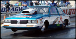 Wiechman's Cutlass Ciera was formerly owned and driven by the late "Dyno Don" Nicholson.