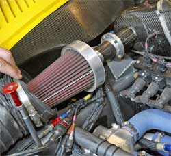Corvette Racing uses special K&N air filters