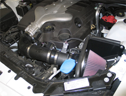 63-3072 K&N air intake system installed on a 2008 Pontiac V6 with a 3.6 liter V6 engine