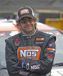 Andrew Comrie-Picard is tied for the lead in the Rally American National Championship Series