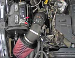 57-1557 K&N air intake system installed in 2007 Dodge Ram 3500