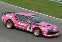 Randall Lawson and the little pink Renault that could, battled fiercely, and came away with another Division II Championship, and an incredible third overall at Zandvoort Trophy of the Dunes.