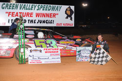 Ray Cook was the feature winner at the 2010 Bama Bash. Photo by Thomas Hendrickson Photos.