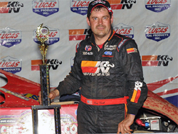 Ray Cook wins in Lucas Oil Late Model Dirt Series on last night of the Summer Sizzle in Fayetteville, North Carolina