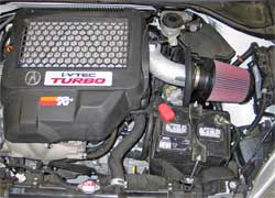 air intake system 69-0017TS installed on a 2007 Acura RDX 2.3 liter turbo engine