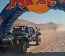 The starting line of the Best in the Desert 1000 mile Vegas to Reno off-road race