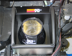 63-1121 K&N air intake system installed in a 2008 Yamaha Rhino FI 700.