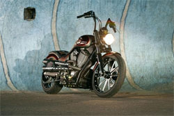 Look for Rolands Sands' custom morotcycle, the Victory Capone, in the 2012 K&N AAPEX booth