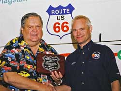 Jack Brown and Steve Rogers, photo by Route 66 Rendezvous Staff