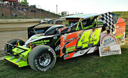 Russ Morseman received 2nd Rookie of The Year honor in 2012 in his Northeast Dirt Modified racecar at Woodhull Raceway.