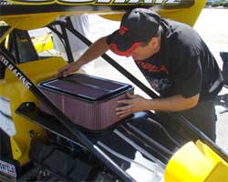 Schatz and the ParkerStore Team use K&N Products
