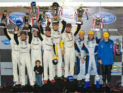 Corvette Racing in Winner's Circle at Sebring, photo courtesy of Richard Prince Photography
