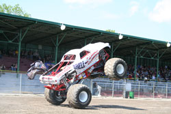 Shelley Kujat demonstrated the power of the Shell-Camino Monster Truck
