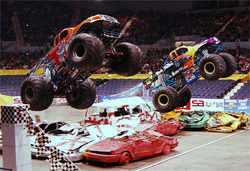 Black Stallion and Iron Warrior have updated their shock programs to keep up with the demands of Monster Jam Competitions