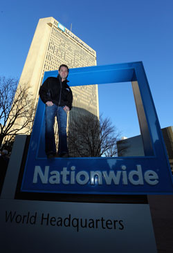 Ricky Stenhouse Jr at Nationwide World Headquarters