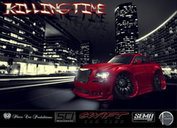 Cartoon imaging is quite popular these days and it definitely gives a different perspective on this 2012 Chrysler 300 SEMA car