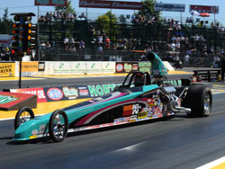 Steve Williams and his Super Comp Dragster at NHRA Div. 6 event in Kent, Washington