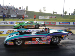 K&N Vice Presendent Steve Williams outran Shawn Carter for the NHRA Kansas Nationals Super Gas win