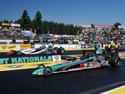 K&N V.P. Steve Williams at the O'Reilly Auto Parts NHRA Northwest Nationals