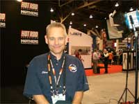 K&N CEO Steve Rogers in the Hot Rod Television Booth at SEMA