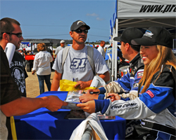 CORR Junior 2 Kart Class Racer Taylor Nicole Snyder at an autograph session at the race track