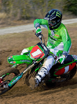 Team Babbitt's Kawasaki is ready for the world's best AMA Arenacross competitors, photo by Will Pattison