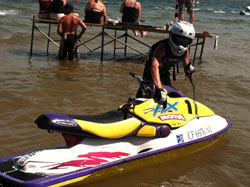Renee Hill's son Tyler, also races personal watercraft