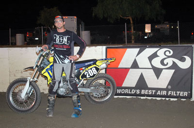 Printed Materials Product Manager, Jeremy Templeman takes 3rd in Southern California Flat Track Association Series at Perris Raceway
