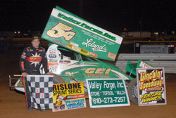 Curt Michaels got his first win of the season back in June at Lincoln Speedway.
