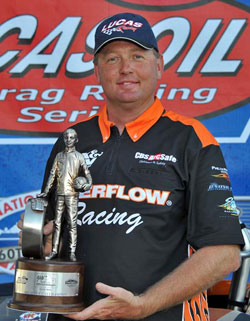 Tommy Phillips won Super Gas at the 26th annual AAA Texas NHRA Fall Nationals held at Texas Motorplex