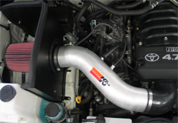 K&N air intake system prototype (77-9032-1KP) installed in a 2008 Toyota Tundra
