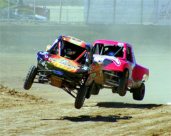 Pre-teen Trenton Briley in competition during the Lucas Oil Off Road Racing Series at the Primm Valley Motorsports Complex in Nevada