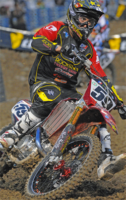 Carey Hart's Team rider Troy Adams is looking forward to the AMA Supercross Series Race in San Francisco, California