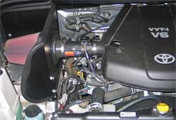 63-9033 K&N air intake system installed in 2007 Toyota Tundra
