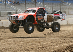 Modified Toyota desert truck can go from a short dirt course to the Baja 1000 and perform well with K&N air filters