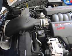 Air intake installed in a 2008 Chevrolet Corvette