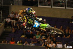 Vicki Golden dominated the Women's Motocross event at X Games 17 only two days after celebrating her 19th birthday.