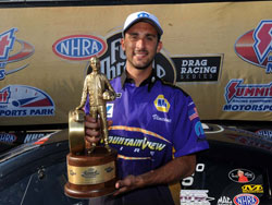 NHRA Pro Stock Racer Vincent Noble wins 2012 K&N Horsepower Challenge at Summit Racing Equipment Nationals