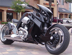 Travertson V REX is powered by a genuine Harley Davidson vrod motor