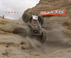 Team Waggoner's moon buggy climbed and twisted through incredible courses at the rock crawling Grand National event in Farmington, New Mexico