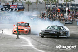 The D1GP season kicked off with Forrest charging hard and landing a solid qualifying position.