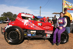 At age fifteen Wendy Mathis became the first female to win the Florida State Quarter Midget Championship