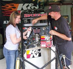 K&N sponsored racer Wendy Mathis is Down Under for her first dirt wingless sprint car races