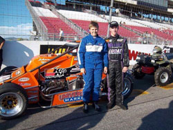 Western Speed Racing teammates Brodie Kostecki and Cody Gerhardt strike a pose at their recent Toyota Speedway at Irwindale event (Left-to-right).