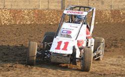 Jerry Coons Jr., driving the second Wilke Spike/Toyota, qualified second fastest and finished in seventh place at ORP.