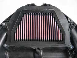 Air Filter Installed in Yamaha YZF R6 and YZF R46