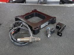 K&N ECI system hardware consists of the Carb spacer plate, injector, and Oxygen sensor