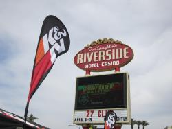 The K&N banner at the Riverside Casino for the UTVWC in Laughlin, Nevada