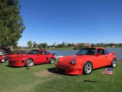 Two Porsches at the Festival of Speed in Scottsdale, Arizona